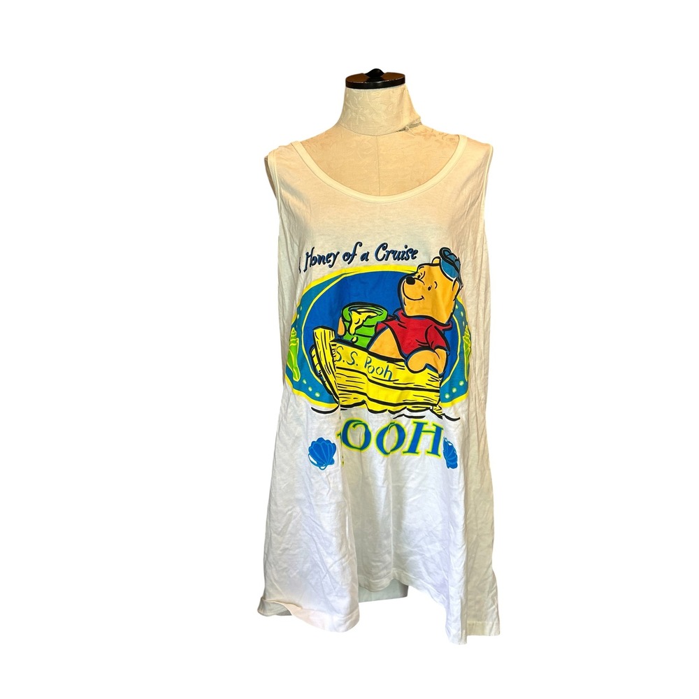 VTG 1998 Disney Winnie the Pooh Honey of a Cruise Shirt Tank Cotton OS NWT